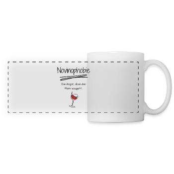 Novinophobie - Weinliebhaber Weinkenner Sommelier - Panoramatasse - Weiß - Vorne