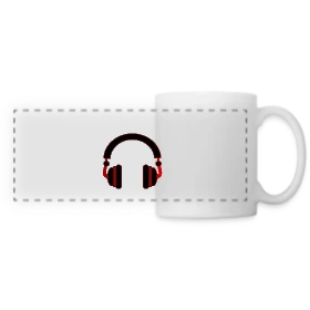 Maquette de Mug panoramique contrasté et blanc « L'Esprit du Gamer » à imprimer et personnaliser