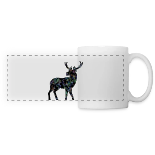 Majestueux Cerf - Mug panoramique contrasté et blanc