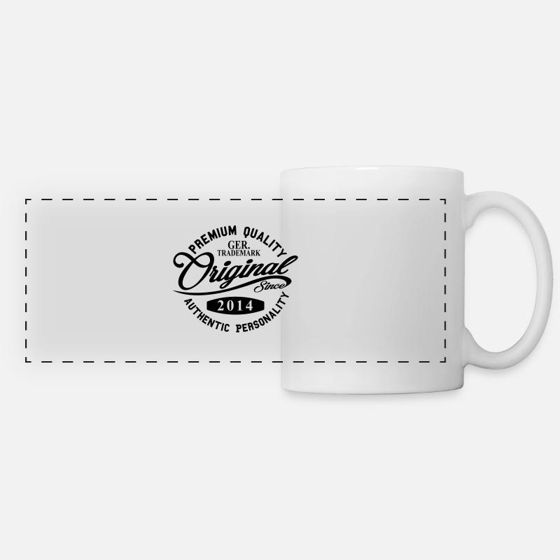 Original Since 2014 Handwriting Premium Quality - Panoramic Mug - white