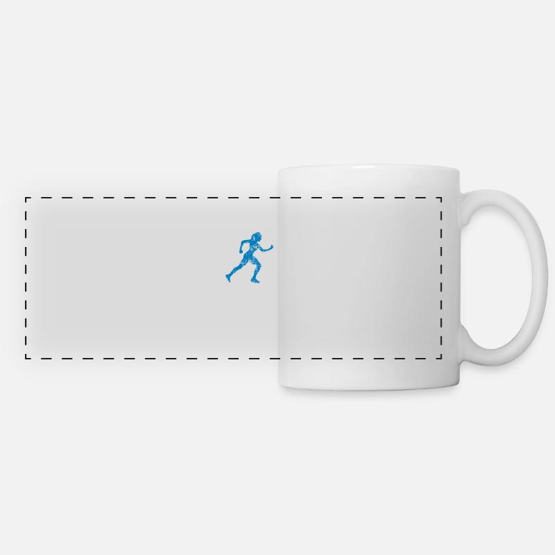 Vintage Born To run, forced to work - Panoramic Mug - white
