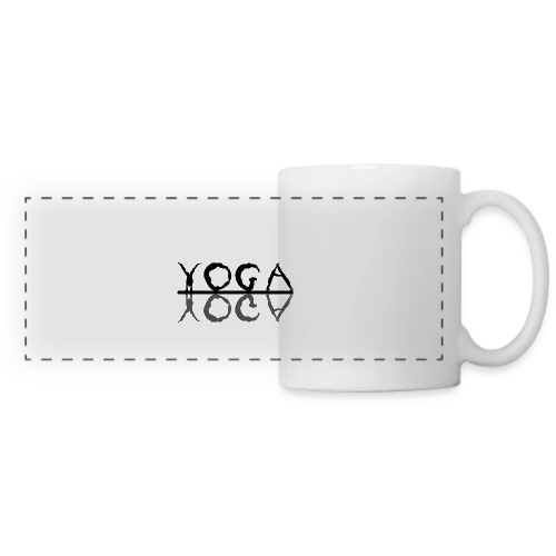 T-Shirt Yoga: L'Essence du Bien-être - Mug panoramique contrasté et blanc