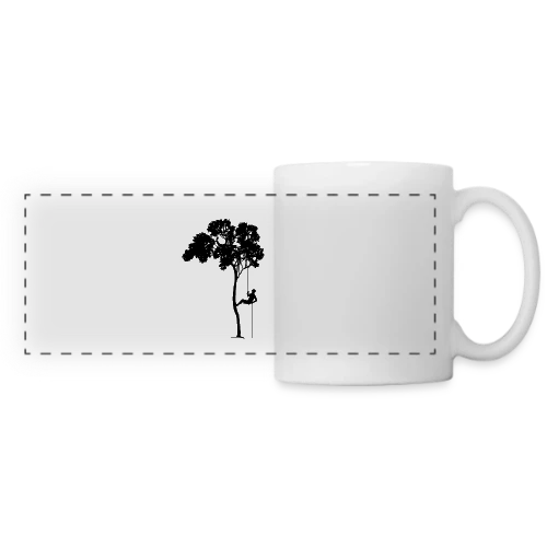 T-shirt Passion Grimpeur d'Arbre & Abseil - Mug panoramique contrasté et blanc