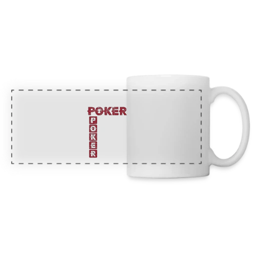 La Vie est un Poker - Mug panoramique contrasté et blanc