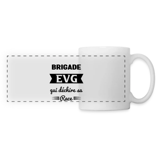 Brigade EVG qui déchire - Mug panoramique contrasté et blanc