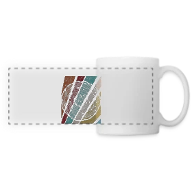 Maquette de Mug panoramique contrasté et blanc « Bûcheron Passion Bois et Forêt » à imprimer et personnaliser