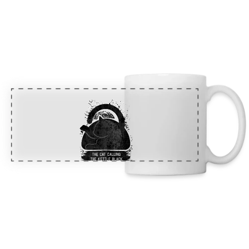 L'Ironie du Chat - Mug panoramique contrasté et blanc