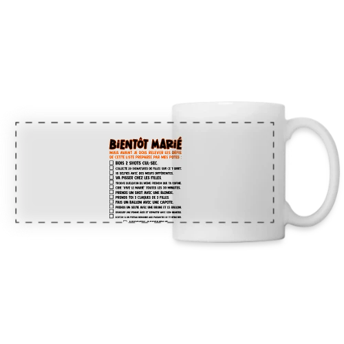 Défis EVG Futur Marié - Mug panoramique contrasté et blanc
