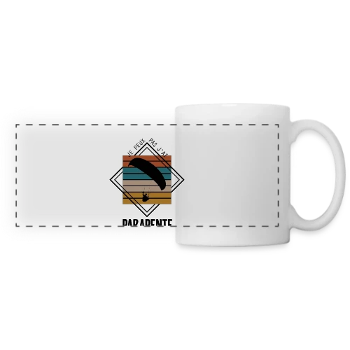 T-Shirt Humour : Je Peux Pas J'ai Parapente - Mug panoramique contrasté et blanc