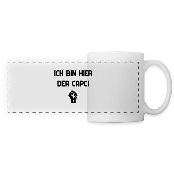 ICH BIN HIER DER CAPO - Panoramatasse - Weiß - Vorne