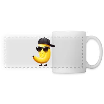 Cool Banana Gangster - Hip Hop Style Design - Panoramic Mug - white - Front