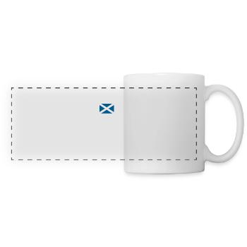 Schottland Hearbeat Schottisch Tartan Day Geschenk - Panoramatasse - Weiß - Vorne