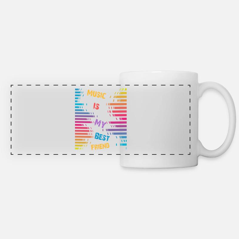 Music - Panoramic Mug - white