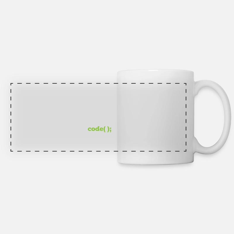 Java Programmierer Informatiker Schleife - Panoramatasse - Weiß