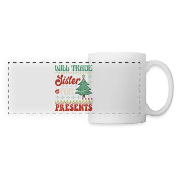Weihnachten Père Noël Joyeux Noël - Mug panoramique contrasté et blanc - blanc - Devant
