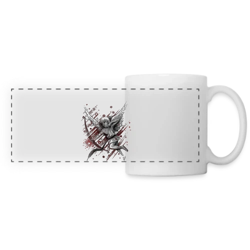 Cupidon, la Flèche d'Amour - Mug panoramique contrasté et blanc