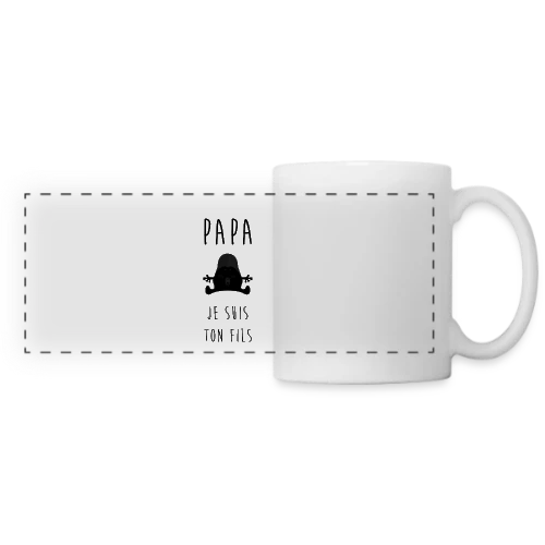 T-shirt Iconique "Je suis ton père" - Cadeau Papa - Mug panoramique contrasté et blanc
