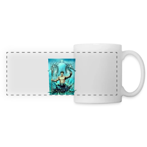 Vague Aquatique - Mug panoramique contrasté et blanc