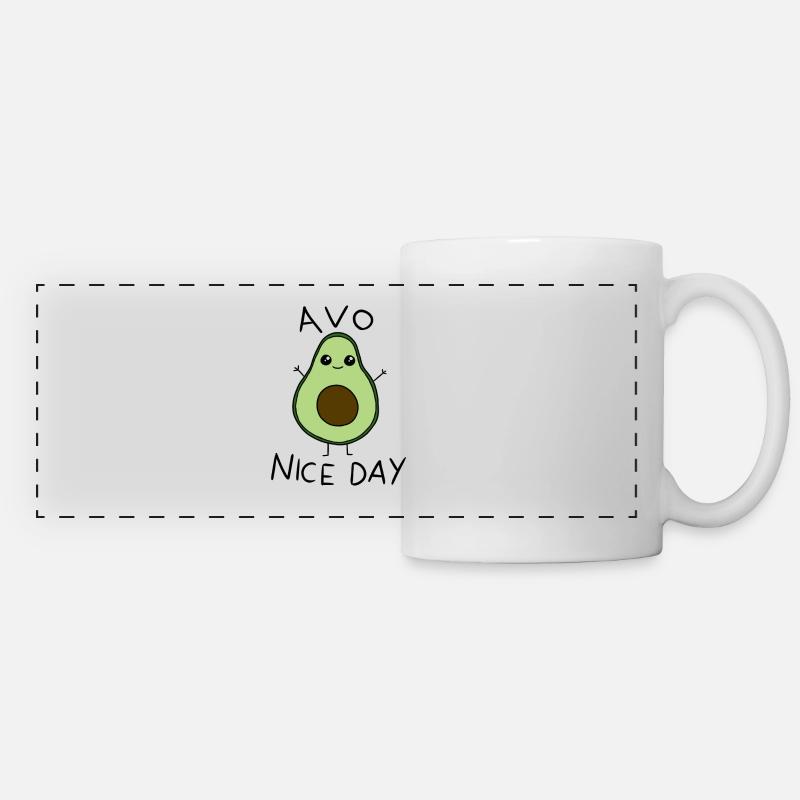 Avo Nice Day - Panoramic Mug - white