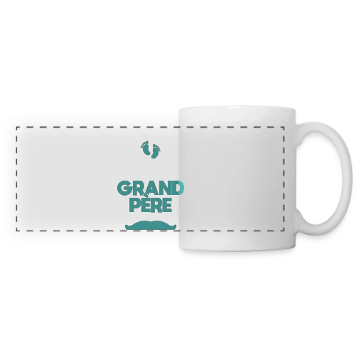 T-shirt 'Je Vais Être Grand-Père' - Annonce Fierté Bébé - Mug panoramique contrasté et blanc