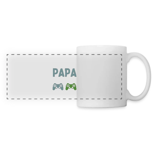 T-Shirt Futur Papa Gamer - Annonce Grossesse Humour - Mug panoramique contrasté et blanc