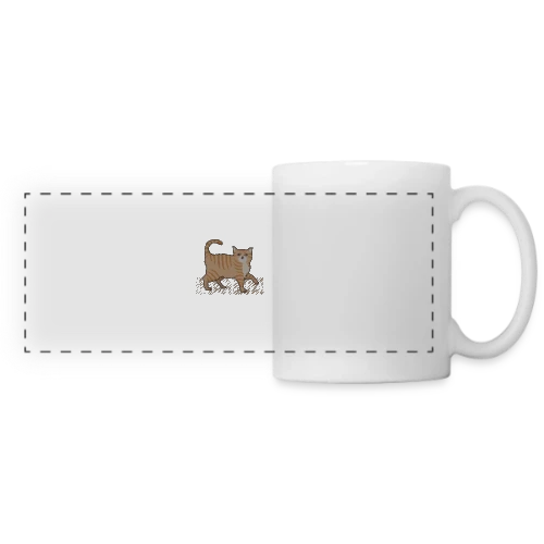T-shirt Humour 'Mon Pyjama 80% Poils de Chat' - Mug panoramique contrasté et blanc