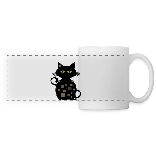 Mon Adorable Chat - Mug panoramique contrasté et blanc