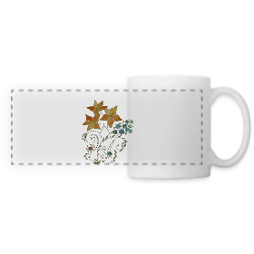 Maquette de Mug panoramique contrasté et blanc « Numéro Mystère 4146 » à imprimer et personnaliser