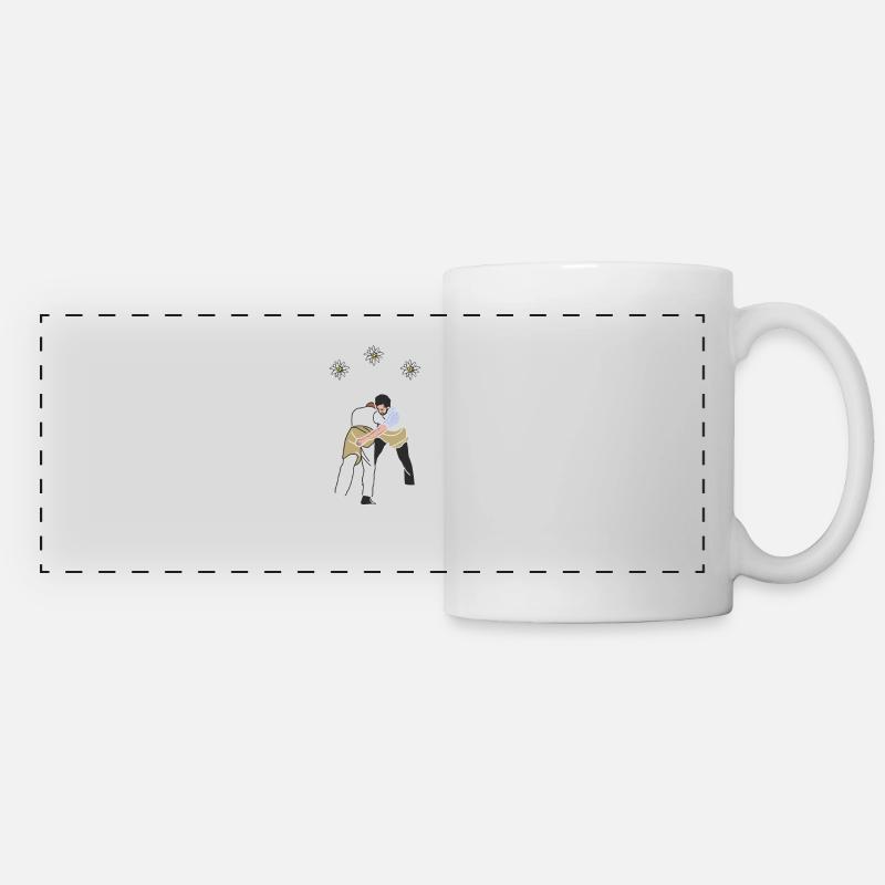 Wrestler final gear white national sport - Panoramic Mug - white