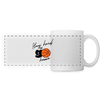 BASKETBALL PLAY HARD SLAM DUNK TEAM GO HOME MOTIVE - Panoramatasse - Weiß - Vorne