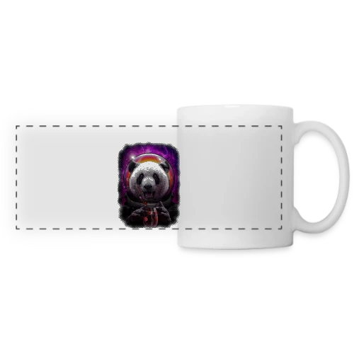 Pandanaut : L'Aventure Spatiale du Panda - Mug panoramique contrasté et blanc