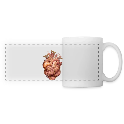 Cœur Intemporel - Mug panoramique contrasté et blanc