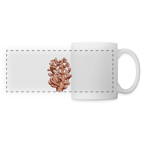 Chasse à la Mouche - Mug panoramique contrasté et blanc
