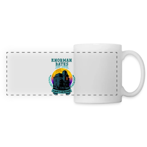 Knorman Bates : Cours du Soir - Mug panoramique contrasté et blanc