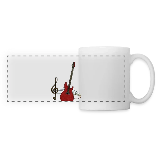 T-shirt Guitare Passion - Mug panoramique contrasté et blanc