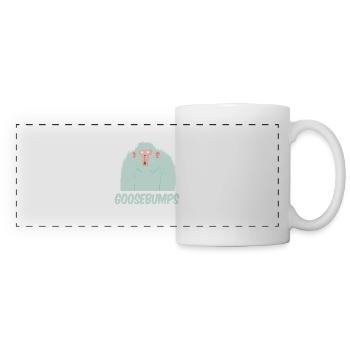 Goose bumps, monkey, gorilla - Panoramic Mug - white - Front
