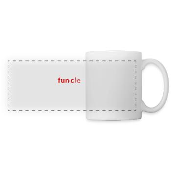 Funcle - Don drôle d'oncle - Mug panoramique contrasté et blanc - blanc - Devant