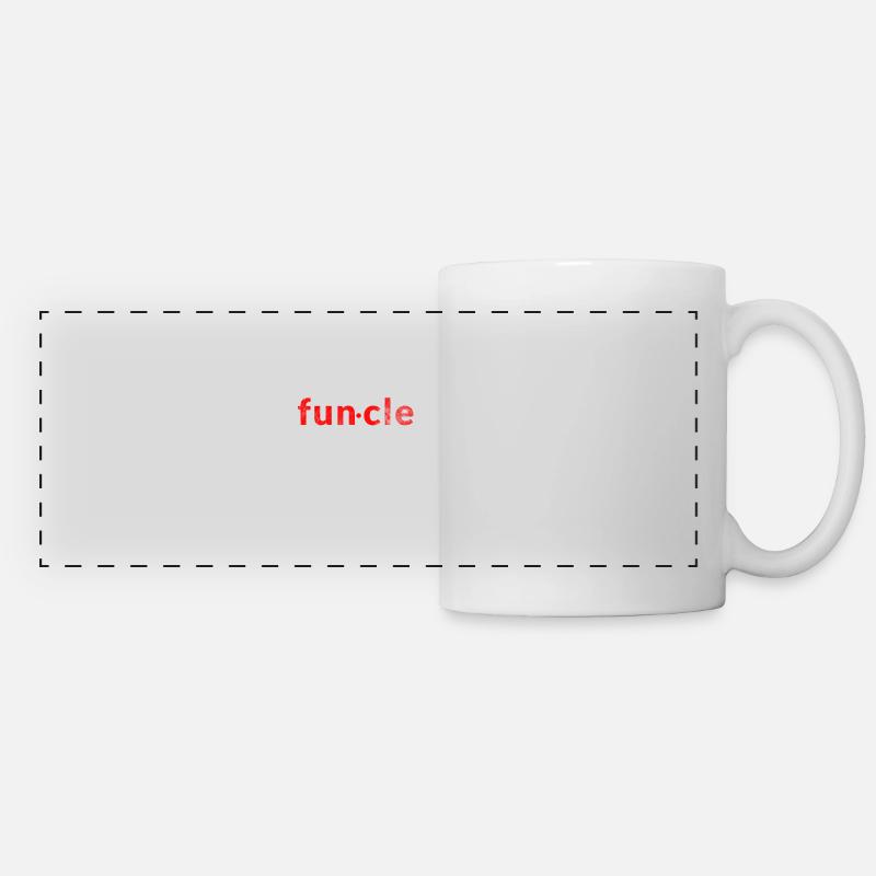 Funcle - Funny Uncle Gift - Panoramic Mug - white