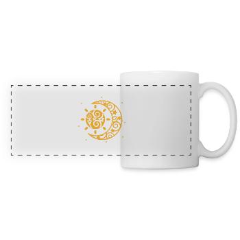 Sun, moon and stars - Panoramic Mug - white - Front