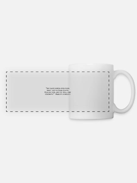 Philosophie Geschenk - Panoramatasse - Weiß