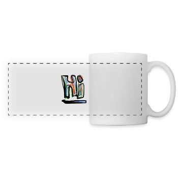 Hi Hello - Panoramic Mug - white - Front
