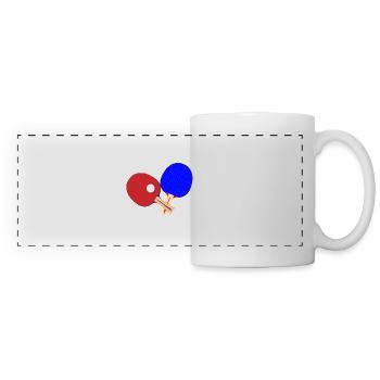 Pair Of Table Tennis Bats - Panoramic Mug - white - Front