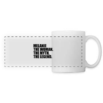 Woman Myth Legend Name Melanie - Panoramic Mug - white - Front