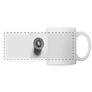 kiwi - Mug panoramique contrasté et blanc - blanc - Devant