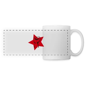 Cooles Rote Kommunist Faust Hand Protest Geschenk - Panoramatasse - Weiß - Vorne