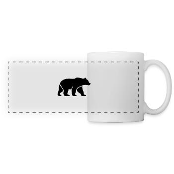 Roi des forêts - Mug panoramique contrasté et blanc - blanc - Devant