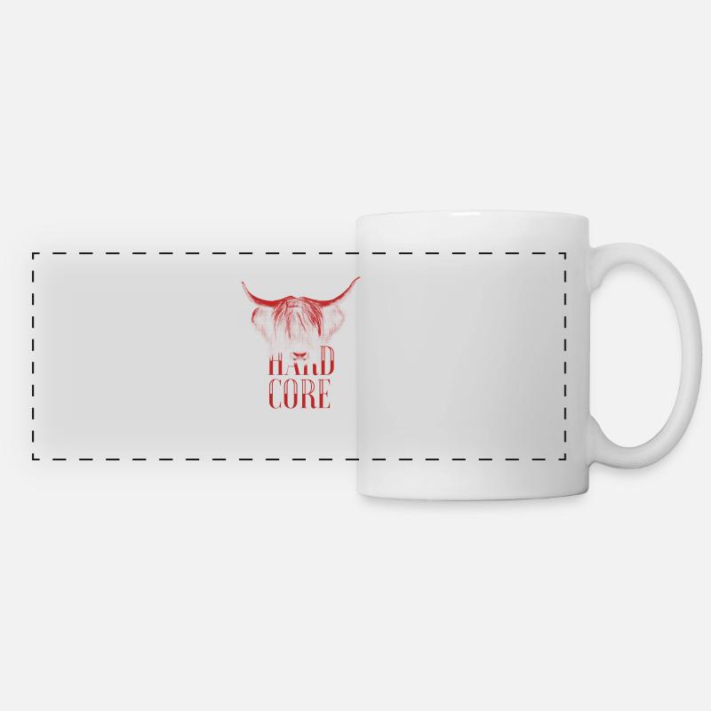 Bull power gift - Panoramic Mug - white