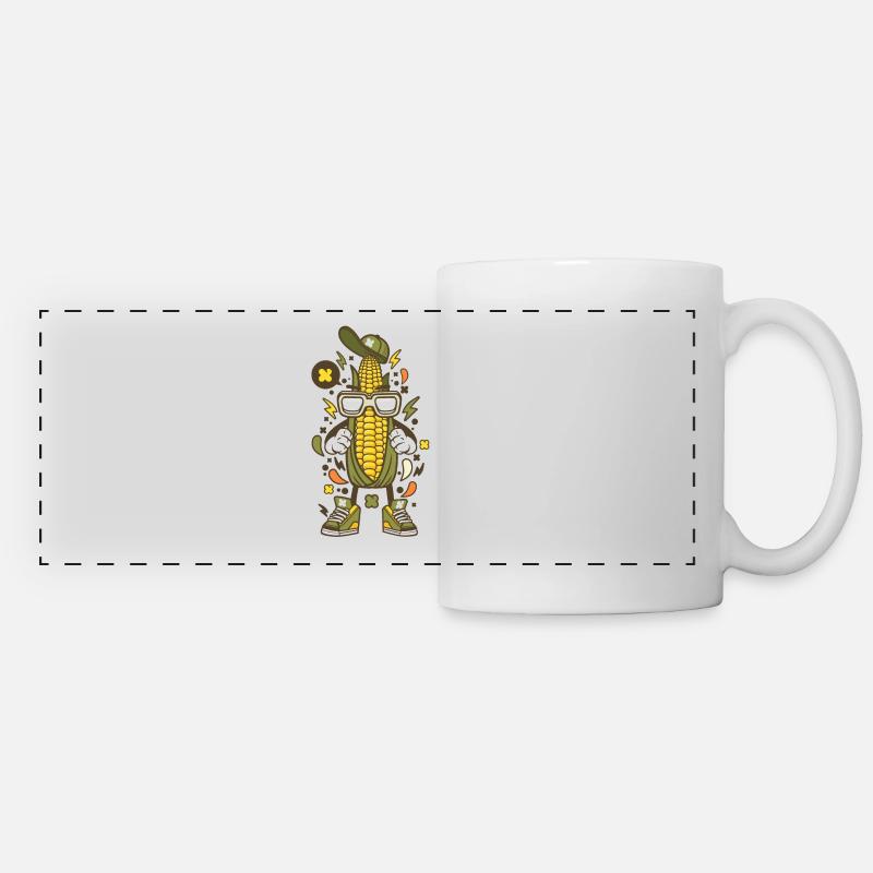 Corn children - Panoramic Mug - white