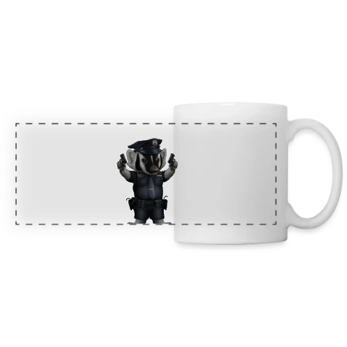 Blaireau Police - Mug panoramique contrasté et blanc