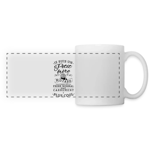 Petit Frère Motard : Tellement Plus Cool - Mug panoramique contrasté et blanc
